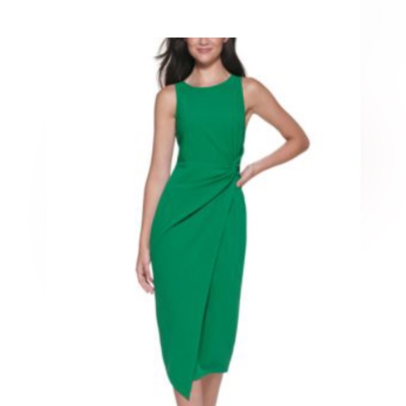 Guess Dresses & Skirts - Guess Twist-Front Scuba-Crepe Sheath Dress